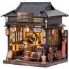 ETKVR Kit per Casa Delle Bambole in Miniatura per Adulti, Casa da Tè | Book Nook con LED Luci, Miniatura Casa delle Bambole Giapponese, Booknook Puzzle 3D in Legno, Finestra apribile, 234 pezzi