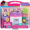 Barbie Just Play - Set da gioco per animali domestici, 8 pezzi, collegabile, con statuine e accessori, giocattoli per bambini dai 3 anni in su
