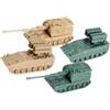 Generic Mini Carro Armato 1:144 4 Pezzi Regalo | per compleanno, idea regalo, giocattolo da costruire, mini modellino