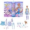 Barbie - Color Reveal, Calendario d'Avvento con sorprese, accessori e bambola Barbie, Giocattolo per Bambini 3+ Anni, HJD60
