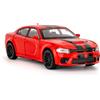 imtfzct Dodge Challenger SRT - Modellino di auto giocattolo in scala 1:32, con suono e luce, realistica in pressofusione con funzione Pull Back e porte apribili, squisiti dettagli interni, per