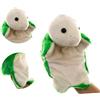 ERINGOGO Burattino a Mano Tartaruga Verde in Peluche Cotone PP per Narrazione | Peluche Animale Interattivo Verde, per Narrazione e Regalo, Adatto a Bambini e Adulti, Stile Simpatico