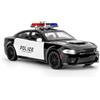imtfzct Challenger SRT - Modellino di auto giocattolo in scala 1:32, con suono e luce, realistica in pressofuso con funzione Pull Back e porte apribili, dettagli interni squisiti per collezionisti e