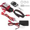 Aoresac RC Winch con telecomando, Crawler accessorio auto verricello in metallo per Redcat, Axial, SCX10, D90, HPI 1/10 RC Crawler Car
