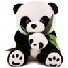 JynxtoyZeal Peluche Panda Madre, Carino Bambola di Peluche Panda, Morbida Peluche Animale per Arredamento Casa Salotto Camera Ufficio Auto-20cm