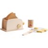 WoddyGo Giocattolo in legno pop-up per tostapane, set interattivo per colazione con fette di pane e burro, giocattolo da cucina per bambini di 3, 4 e 5 anni, regalo classico in legno