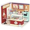 Rolife Super Creator - Set da gioco fai da te in miniatura in plastica con LED, adatto per mini figure, giocattoli da costruzione, kit per diorama, regali per adolescenti e adulti (gelato saporito)
