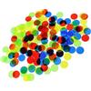 JUMPLAWN Segnalini in Plastica Trasparente Colorata 15mm, 200 Pezzi per Bingo | Abs, Bordo Arrotondato, Facili da Distinguere, per Schede e Vassoi di Ordinamento, per Terapia Colore Casuale