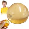 Generic Sfera di olio di cocco 6 cm fatta a mano, sabbia glutinosa, non appiccicosa, riutilizzabile, ideale per feste di viaggio studio sul posto di lavoro (giallo)