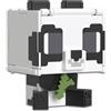 Mattel Minecraft - Flippin' Figs Panda + Torta, personaggi 2 in 1 trasformabili alti 10 cm con teste grandi e design pixelato, ispirati all'iconico videogioco, giocattolo per bambini, 6+ anni, HTL48