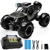 UFLYTOO LA Auto telecomandata con fotocamera HD per adulti, 1:18, monstertruck giocattolo, 2,4 GHz RC fuoristrada con schermo HD, 2 batterie (40 minuti di autonomia), bambini, C0