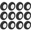QUARKZMAN 12Pcs Ruote Per Aereo RC 25mm / 0.98 OD Gomma Spugna Per Aereo | Coda Ruota Schiuma Sostitutiva, Per Modellismo Aereo Elicottero Fai Da Te