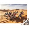 DAFUfbw Motorcycle Racing Jigsaw Puzzle 1000 Pezzis Riciclato Paper Rally nel Deserto Puzzles per Anziani Educativo Game Decompressione Allevia la Demenza Senile Regalo 38x26cm/1000 Pezzi