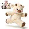 Generic Pupazzo Che Corre 45/60cm, Morbido Peluche Mucca Che Corre，Bue Cachi：45cm | Peluche mucca da 45/60 cm in morbido cotone PP. Pupazzo antistress dinamico e flessibile per bambini, stanza e divano