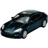 Generisch Welly 43619 - Modellino di auto compatibile con Porsche Panamera S, blu, prima generazione 2009-2016, circa 1/34-1/39, in metallo