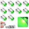 LQTSLFM 10 Pezzi Mini LED Verde Mini Luci con Batteria di Ricambio Luci Piccole a Batteria Luci per Casa Delle Bambole per Vetrine, Prodotti Artigianali, Halloween