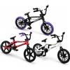 BDBFPAN Set di 3 mini bici da dita, da collezione, decorazione per bicicletta, antistress, manipolazione delle dita, display in miniatura