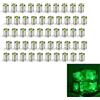 Sylkeov Set di mini luci a LED, lampade a LED alimentate a batteria per fai da te, decorazione della casa delle bambole, progetti in miniatura ed eventi, per creazioni personalizzate (50, luce verde)