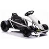 JustSmart Go-Kart elettrico bambini bianco drift kart per bambini 6-12 anni | Velocità 13 km/h, batteria 9Ah, avvio morbido, musica MP3, ruote EVA, portata massima 70kg