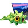 Generisch Axolotl - Giocattolo articolato da collezione con stampa 3D | Figura mobile 3D Axolotl, giocattolo articolato per alleviare lo stress, da collezione con articolazioni flessibili per