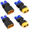 AmiCera 4 adattatori da EC3 a XT60, connettori wireless EC3 maschio a XT60 femmina e XT60 maschio a EC3 femmina, per auto RC, drone FPV e accessori per aerei, caricabatterie Lipo NiMH