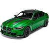 TGRCM-CZ Modellino di auto BMW M3 CS in lega di zinco, in scala 1:24, con luce e suono, per collezionisti e bambini dai 3 anni in su, regalo di compleanno (verde)