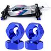 ZHRCFUN Adattatore esagonale in alluminio, 7 mm, blu, per LOSI Micro-B 1/24 | Mozzo esagonale per ruota, 7 mm, in alluminio, blu, Micro-B, 1/24 Buggy