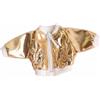 PETSOLA Giacca per Bambola Giacca Cappotto Giubbotto Trench Mini in Tessuto con Cerniera E Polsini per OB11 E Bambole in 1/12 Adatta per Outfit Mix E, Giallo