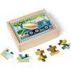 Melissa & Doug Puzzle in Legno Veicoli da Cantiere, Multicolore - Certificati FSC