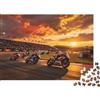 DAFUfbw Motorcycle Racing 1000 Pezzi Jigsaw Puzzle Riciclato Paper Moto Grid Puzzles per Anziani Divertente e Stimolante Gioco in Famiglia Holiday Blessings 38x26cm/1000 Pezzi
