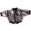 PETSOLA Giacca per Bambola Giacca Cappotto Giubbotto Trench Mini in Tessuto con Cerniera E Polsini per OB11 E Bambole in 1/12 Adatta per Outfit Mix E, Argento+Nero
