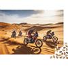 DAFUfbw Motorcycle Racing Puzzle per Adulti 1000 Pezzi Riciclato Material Rally nel Deserto Jigsaw Puzzle Educativo Game Decompressione Accessori per Giochi Genitore-Figlio for Home 38x26cm/1000 Pezzi