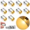 LQTSLFM 10 Pezzi Mini LED Bianco Caldo Mini Luci con Batteria di Ricambio Luci Piccole a Batteria Luci per Casa Delle Bambole per Vetrine, Prodotti Artigianali, Halloween