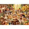 HUADADA Puzzle da 1000 pezzi per feste di cani per adulti | Classico gioco educativo, bellissima decorazione puzzle regalo