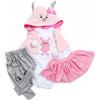 Hengluck Vestiti per bambole Reborn da 56 cm, accessori per bambole da 48 a 61 cm, set da 4 pezzi