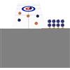 Generico Mini Gioco Di Curling - Set Sportivo Da Tavolo Per Shuffleboard, Divertente Gioco Da Tavolo Per Famiglie Al Coperto, Tappetino Da Giocoo Con Disco Scorrevole E Liscio, Giochi Da Tavoloo Interattivi