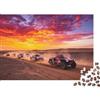 DAFUfbw Rally Fuoristrada Puzzle per Adulti 1000 Pezzi Riciclabile Material Racing Trucks Jigsaw Puzzles Accessori per il Tempo di Gioco in Famiglia Perfect per i Compleanni di Famiglia e Amici 38x26cm/1...