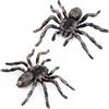 YUSHWENPTY 2 Pezzi Ragno di Halloween Realistico Ragni Modello per Scherzi Decorazioni | Ragno Finto Figure Ragni di Horror Gigante Modello di Insetto Oggetti di Scena per Scherzi Casa in Ufficio e Feste