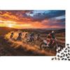 DAFUfbw Motorcycle Racing Jigsaw Puzzle 1000 Pezzis Riciclato Material Motocross Group Puzzles per Bambini e Bambine Ages 6 Years Up Educativo Game Challenge Parent Child Giocattolo 38x26cm/1000 Pezzi