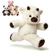 Generic Pupazzo Che Corre 45/60cm, Morbido Peluche Mucca Che Corre，Bue Bianco：45cm | Peluche mucca da 45/60 cm in morbido cotone PP. Pupazzo antistress dinamico e flessibile per bambini, stanza e divano