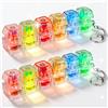 Joycabin 2 pezzi tastiera fidget con LED, portachiavi tastiera, tastiera fidget a 6 tasti, tastiera luminosa clicker divertente e colorata per ansia, ufficio, scuola e viaggi