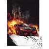 VHJRNXPMZBTL Auto Sportiva Scena di Strada Puzzle 1000 Pezzi Carta Puzzle per Adulti Fiamme Puzzle per Famiglia Relax Concentrazione Regalo Decorazione 38x26cm/1000pcs