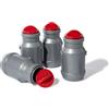 Rolly Toys rollyMilk 409389 - Set di 4 lattine per trattore a pedale, con vano di trasporto (riempibili, con coperchio rimovibile)