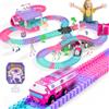ACELIFE Set di pista da corsa con 2 auto elettriche, giocattolo per bambini, autopista flessibile, a partire dai 3, 4, 5, 6, 7, 8 anni, per bambini, Natale, compleanno