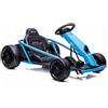 JustSmart Go-Kart elettrico bambini 24V 2x300W blu per bambini 6-12 anni | Funzione drift, velocità 13 km/h, batteria 9Ah, avvio dolce musica clacson ruote EVA portata massima 70kg