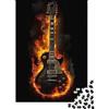 VHJRNXPMZBTL Chitarra Elettrica Puzzle 1000 Pezzi Carta per Adulti Arte Con Fiamme Relax Mente Interazione Casa Regalo 38x26cm/1000pcs