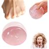 Generic Sfera di olio di cocco 6 cm fatta a mano da spremere sabbia glutinosa non appiccicosa riutilizzabile ideale per feste di viaggio studio sul posto di lavoro (rosa)