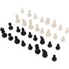 Generic Mini Figurine degli Scacchi Set da Campeggio per Pezzi degli Scacchi in Plastica di Ricambio in Materiale PS Ad Alta Resistenza per Il Campeggio (#1)