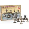 Modiphius Intrattenimento: Fallout: Miniature - Wasteland Raiders Core Box - 8 figure e basi in plastica da 32 mm, non verniciate e smontate, set di giochi di ruolo da tavolo