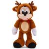 Disney Store Peluche natalizio ufficiale di Topolino, 38 cm, con vestito da renna con fiocco scintillante, animali di peluche Disney per ragazzi e ragazze